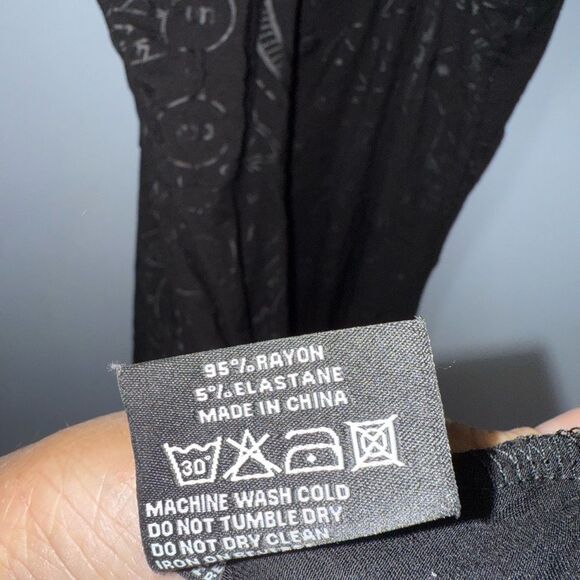 Killstar Womens Black Covenant Skater Dress Size Medium EUC witchy gothic grunge - Picture 8 of 10